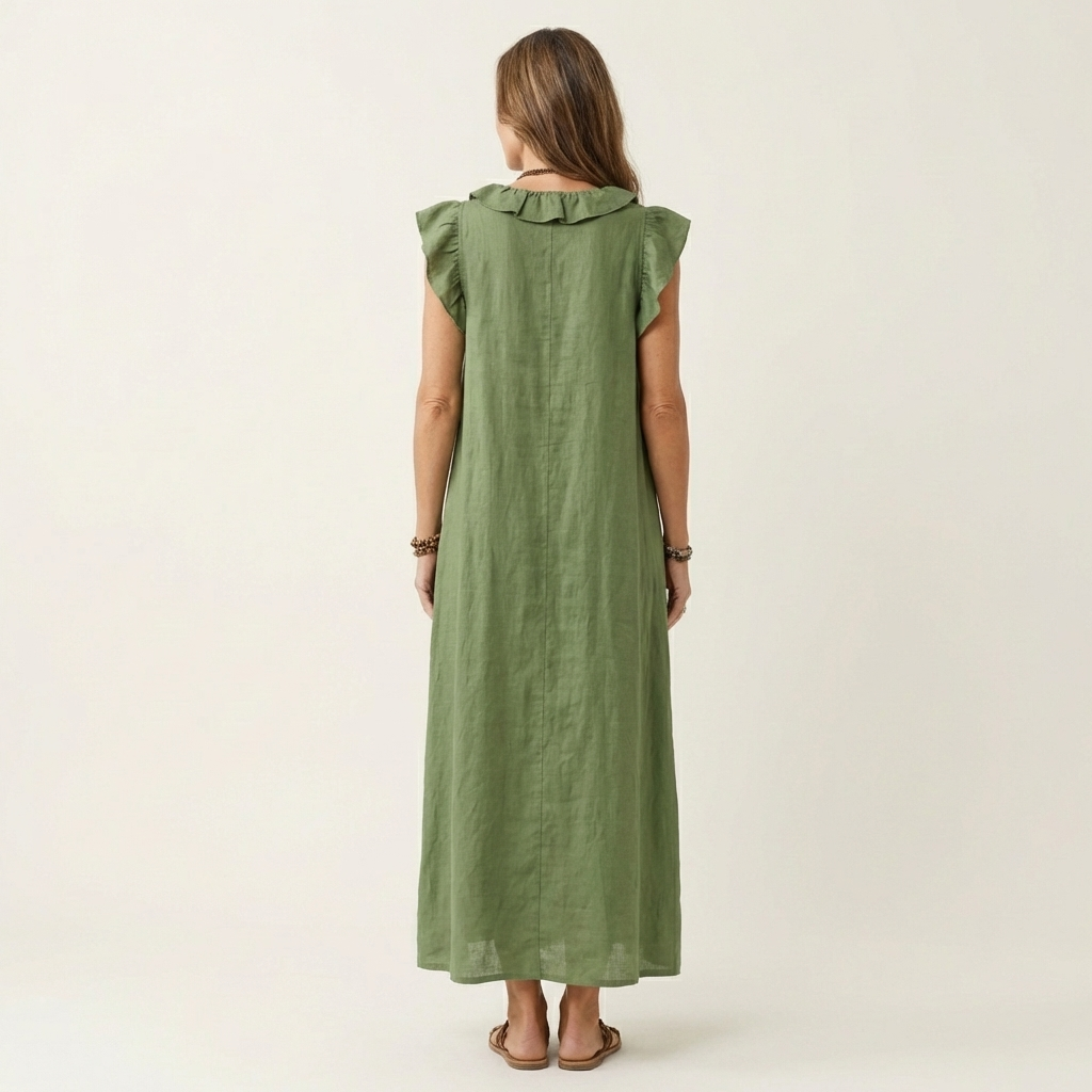 P|H - Ruffle V-Neck Maxi Dress Marilyn