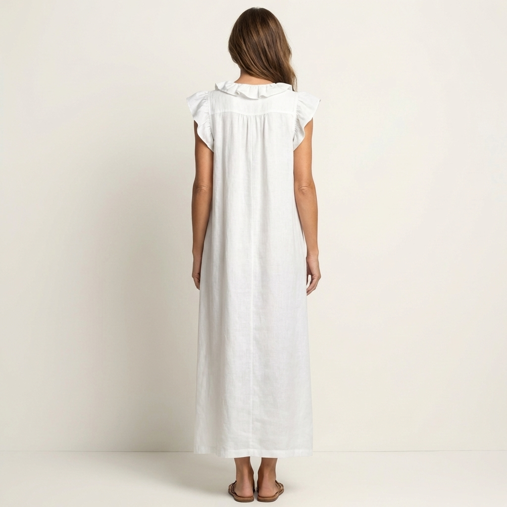 P|H - Ruffle V-Neck Maxi Dress Marilyn