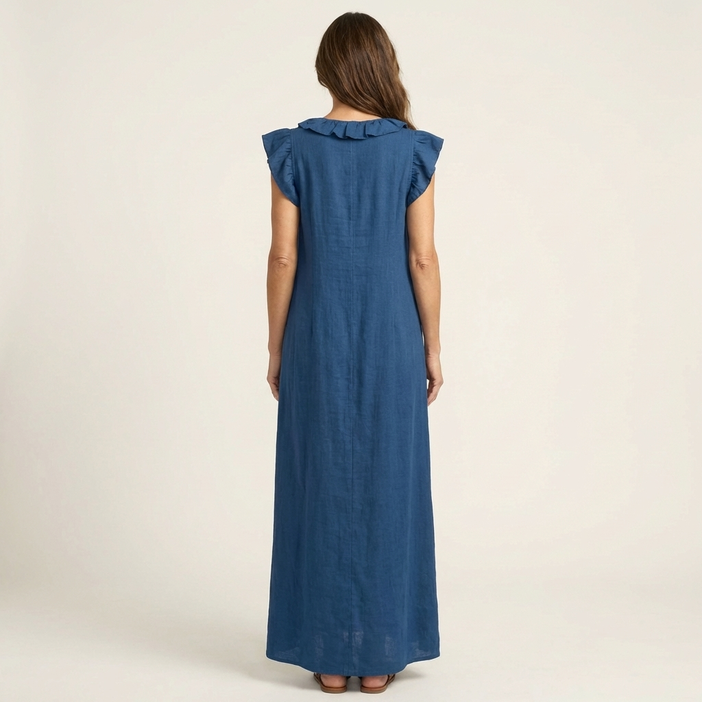 P|H - Ruffle V-Neck Maxi Dress Marilyn
