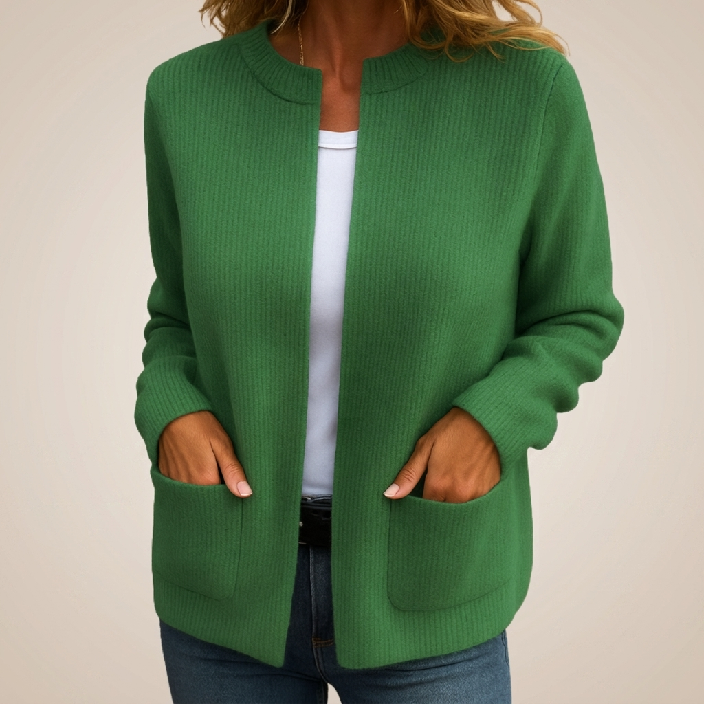 P|H - Soft Zip-Front Knit Cardigan Diane