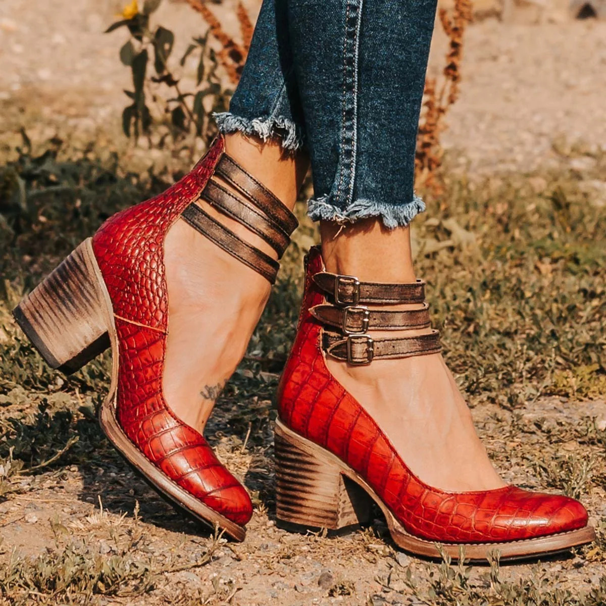 P|H - Western Chic Ankle Boots Katherine