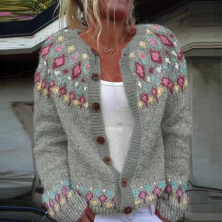 P|H - Sage Floral Embroidered Cardigan Patricia