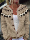 P|H - Sand Floral Band Cardigan Pamela