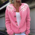 P|H - Pink Blossom Sprig Cardigan Helen