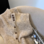 P|H - Sleeveless Button Knit Vest Janet