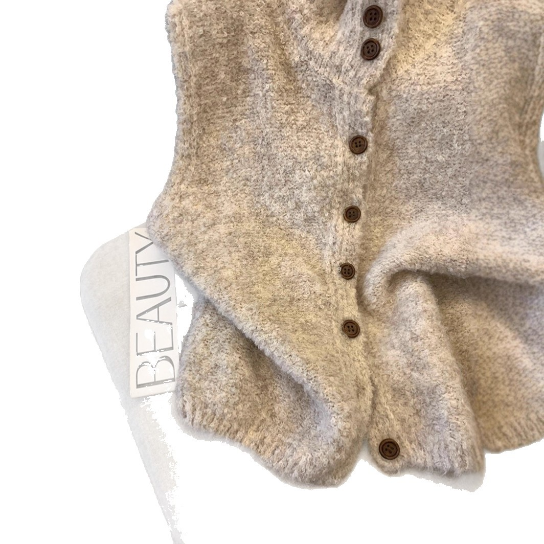 P|H - Sleeveless Button Knit Vest Janet