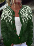 P|H - Forest Snowflake Yoke Cardigan Deborah