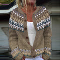 P|H - Camel Nordic Yoke Cardigan Beverly