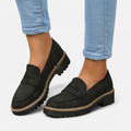P|H - Cushioned Suede Platform Loafers Barbara
