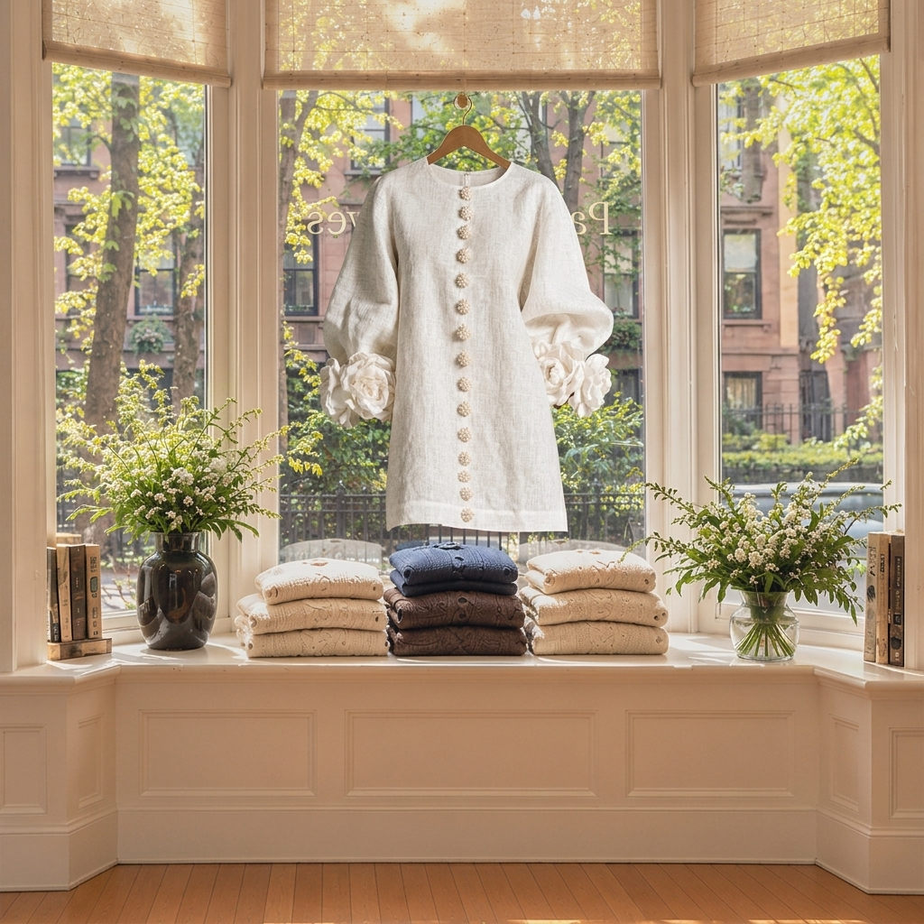 The Cynthia, in the bay window of the front room.