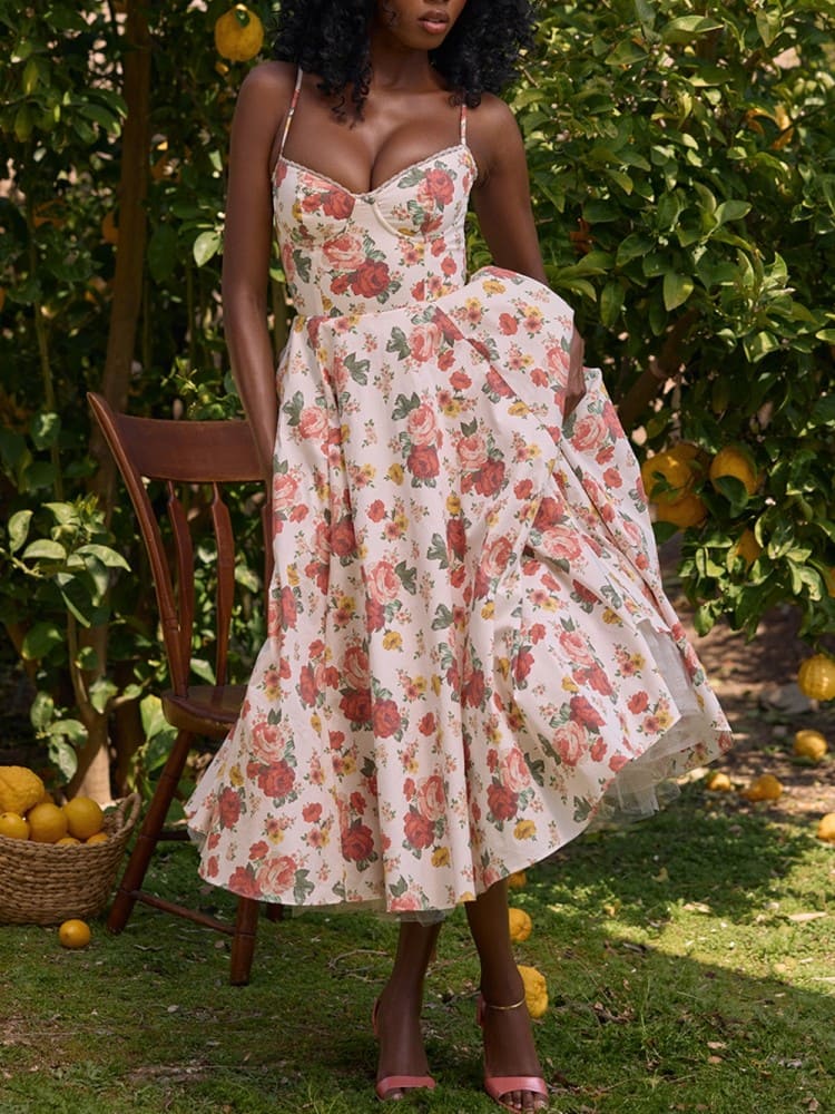 P|H - Elegant Floral Dress Eva