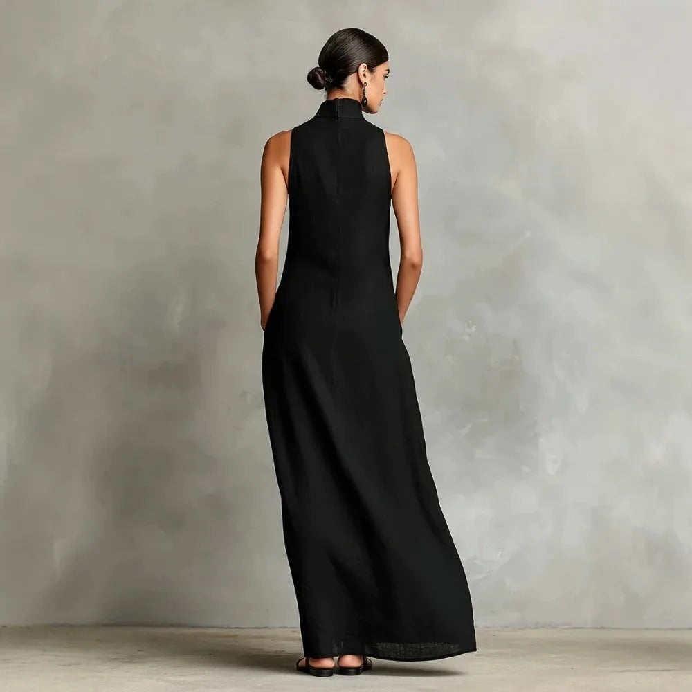 P|H - High Neck Column Maxi Dress Marilyn