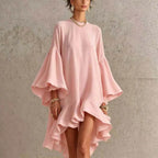 P|H - Flutter Sleeve Asymmetric Midi Dress Eleanor