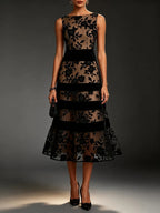 P|H - Tiered Lace Evening Dress Sandra