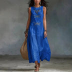 P|H - Dragonfly Detail Midi Dress Deborah