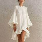 P|H - Flutter Sleeve Asymmetric Midi Dress Eleanor