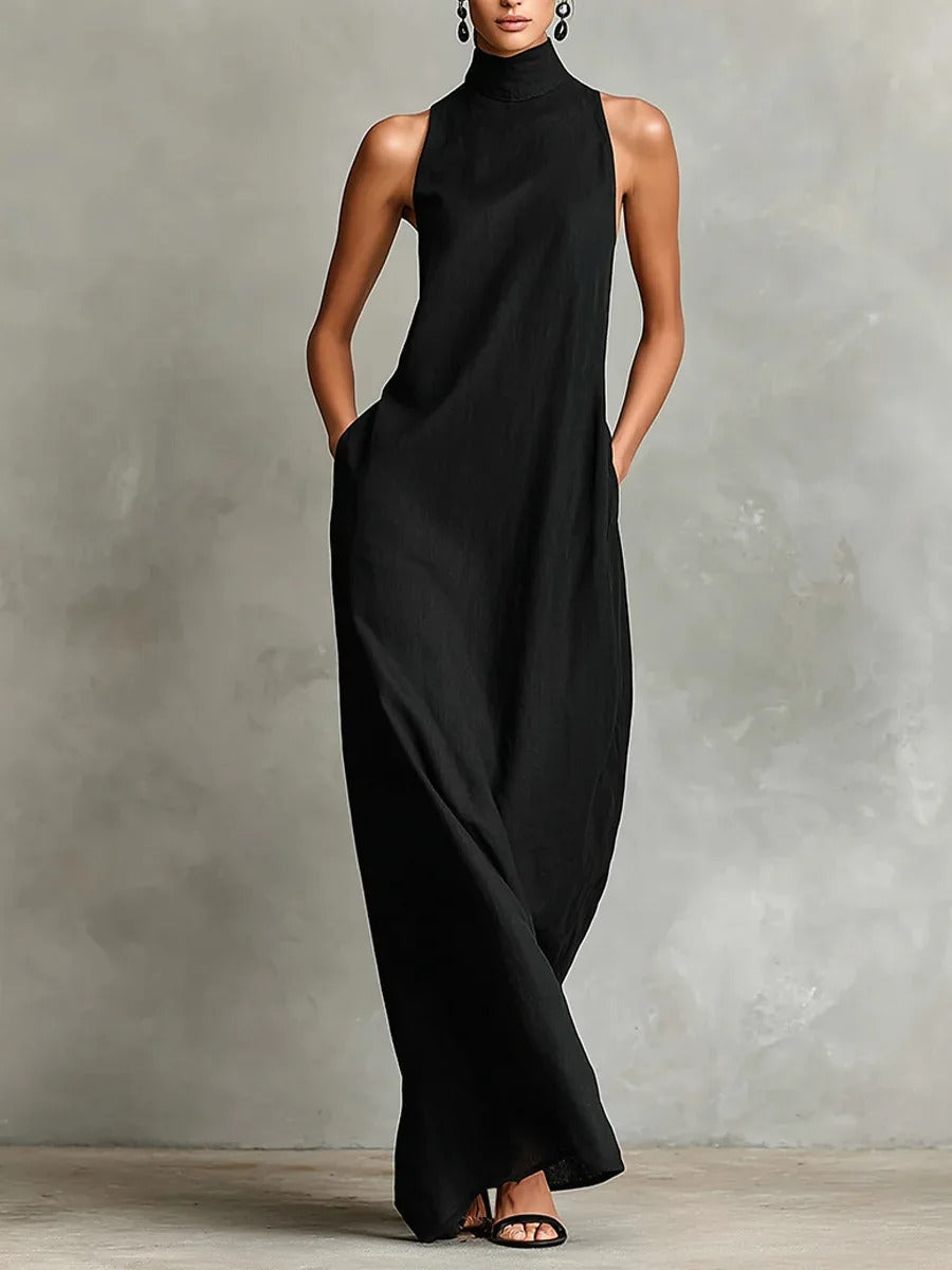 P|H - High Neck Column Maxi Dress Marilyn