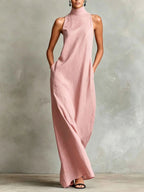 P|H - High Neck Column Maxi Dress Marilyn