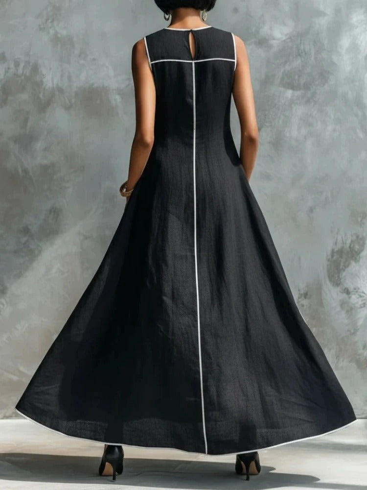 P|H - Contrast Trim A-Line Gown Gloria
