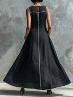 P|H - Contrast Trim A-Line Gown Gloria
