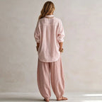 P|H - Relaxed Shirt And Trouser Set Rose