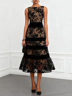 P|H - Tiered Lace Evening Dress Sandra