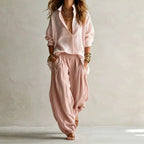 P|H - Relaxed Shirt And Trouser Set Rose