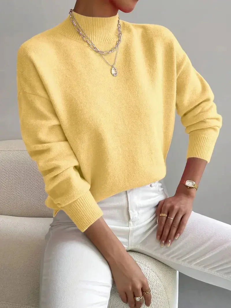 P|H - Soft Mock Neck Knit Sweater Eleanor
