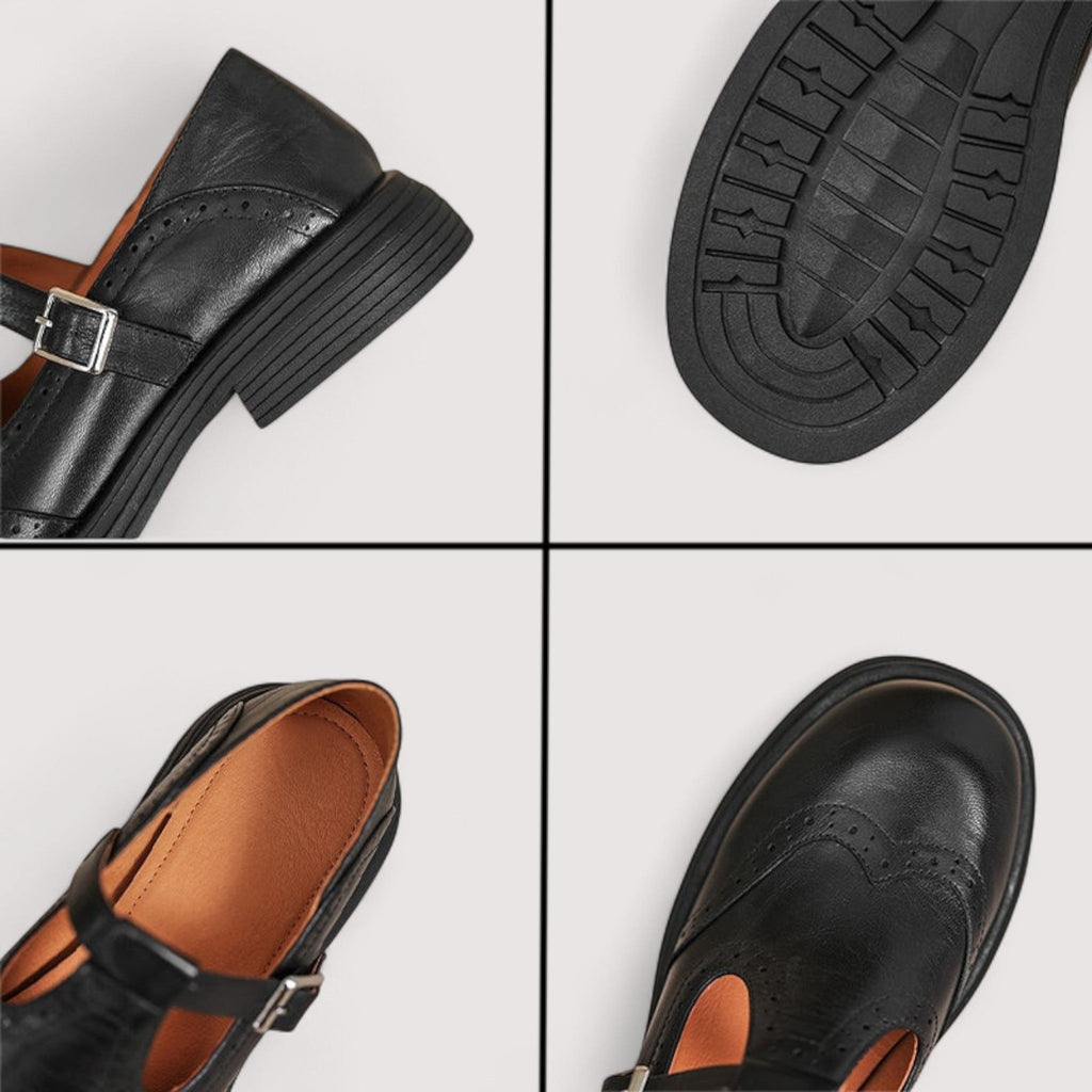 P|H - Cushioned Leather Mary Jane Shoes Kathleen