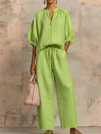 P|H - Zip-Up Two-Piece Set Amélie
