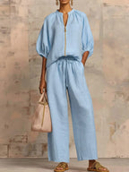P|H - Zip-Up Two-Piece Set Amélie