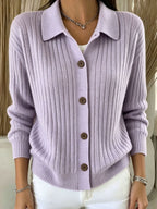 P|H - Ribbed Button-Down Knit Cardigan Carol
