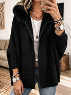 P|H - Cozy Hooded Knit Cardigan Sandra