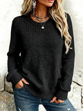 P|H - Textured Open-Knit Sleeve Sweater Helen