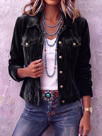P|H - Velvet Western Trucker Jacket Margaret