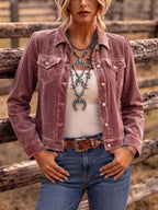 P|H - Velvet Western Trucker Jacket Margaret