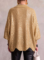 P|H - Oversized Collared Knit Cardigan Donna