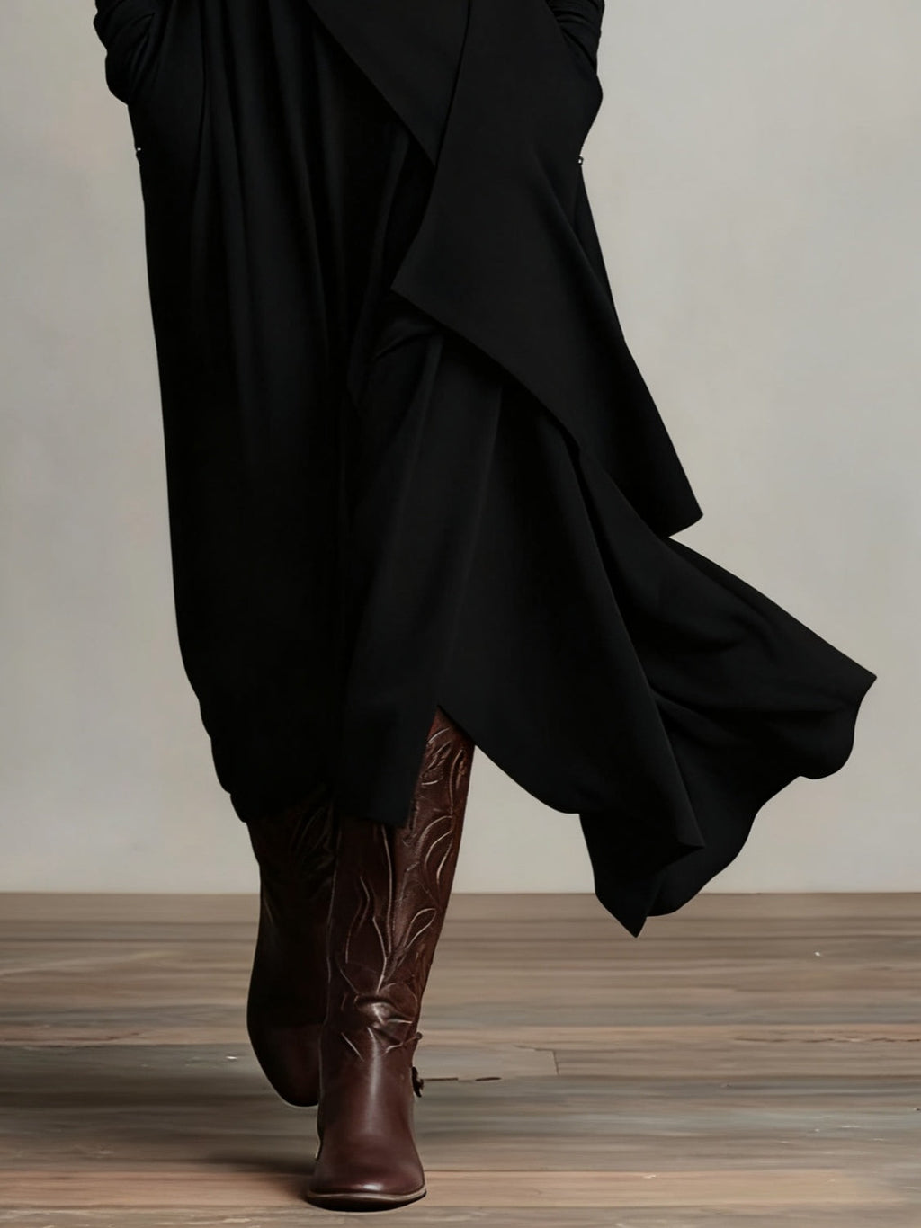 P|H - Asymmetric Turtleneck Maxi Dress for Women Joyce