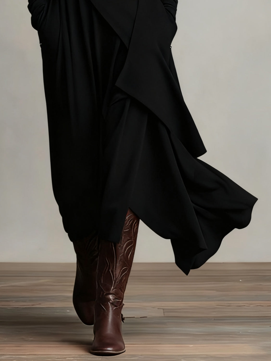 P|H - Asymmetric Turtleneck Maxi Dress for Women Joyce