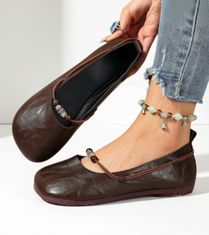 P|H - Beaded Strap Ballet Flats for Women Margaret