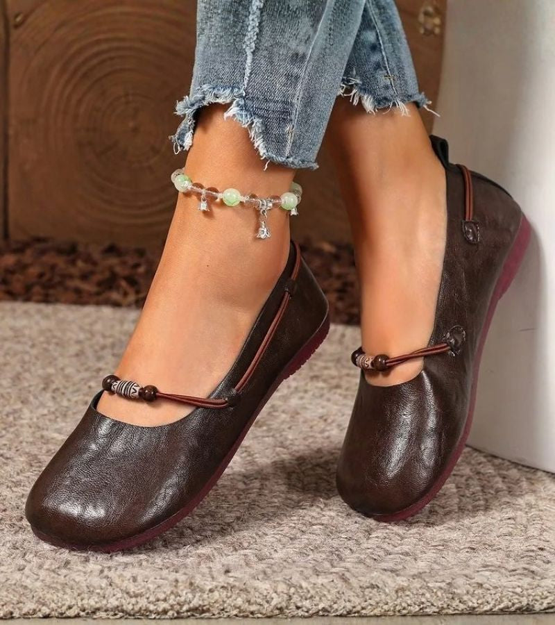 P|H - Beaded Strap Ballet Flats for Women Margaret