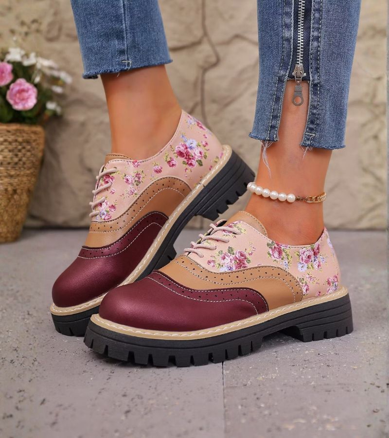 P|H - Floral Brogue Oxford Shoes for Women Pamela