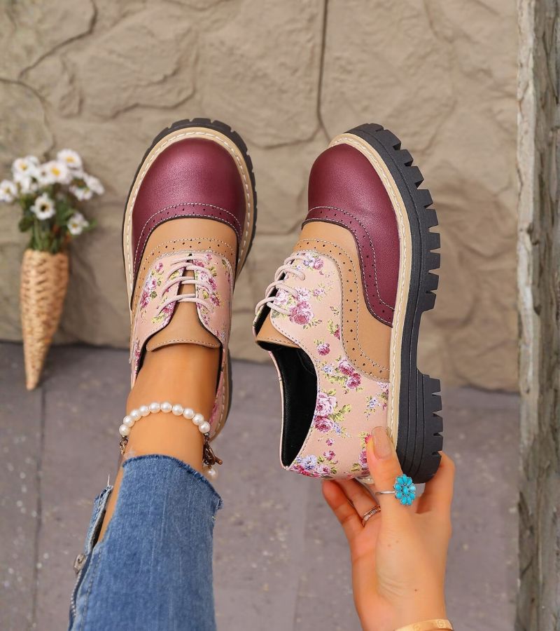 P|H - Floral Brogue Oxford Shoes for Women Pamela