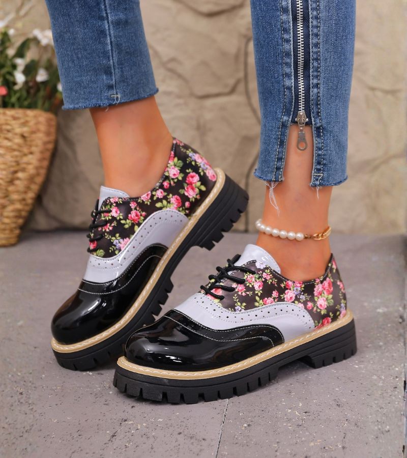 P|H - Floral Brogue Oxford Shoes for Women Pamela