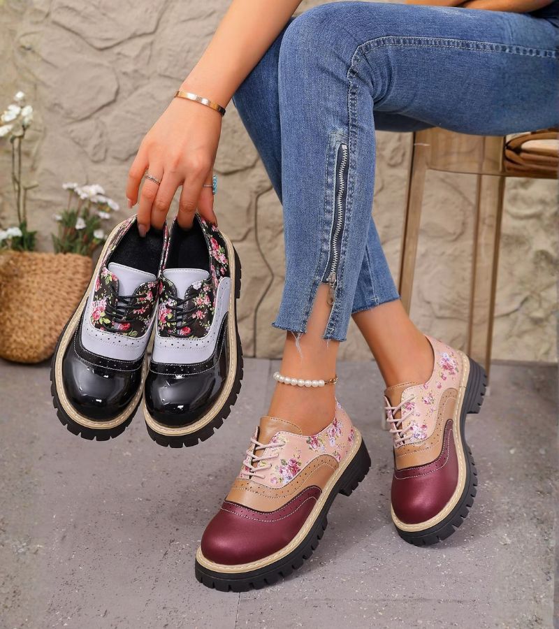 P|H - Floral Brogue Oxford Shoes for Women Pamela
