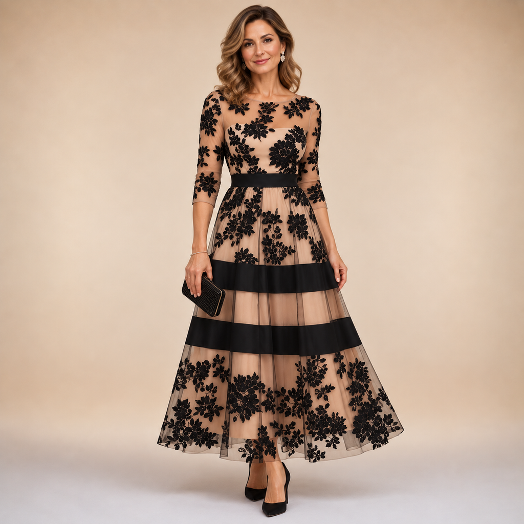 P|H - Floral Lace Midi Dress for Women Kathleen
