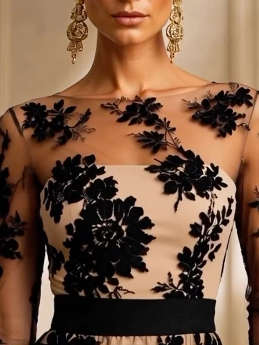 P|H - Floral Lace Midi Dress for Women Kathleen