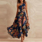 P|H - One-Shoulder Floral Maxi Dress for Women Carol