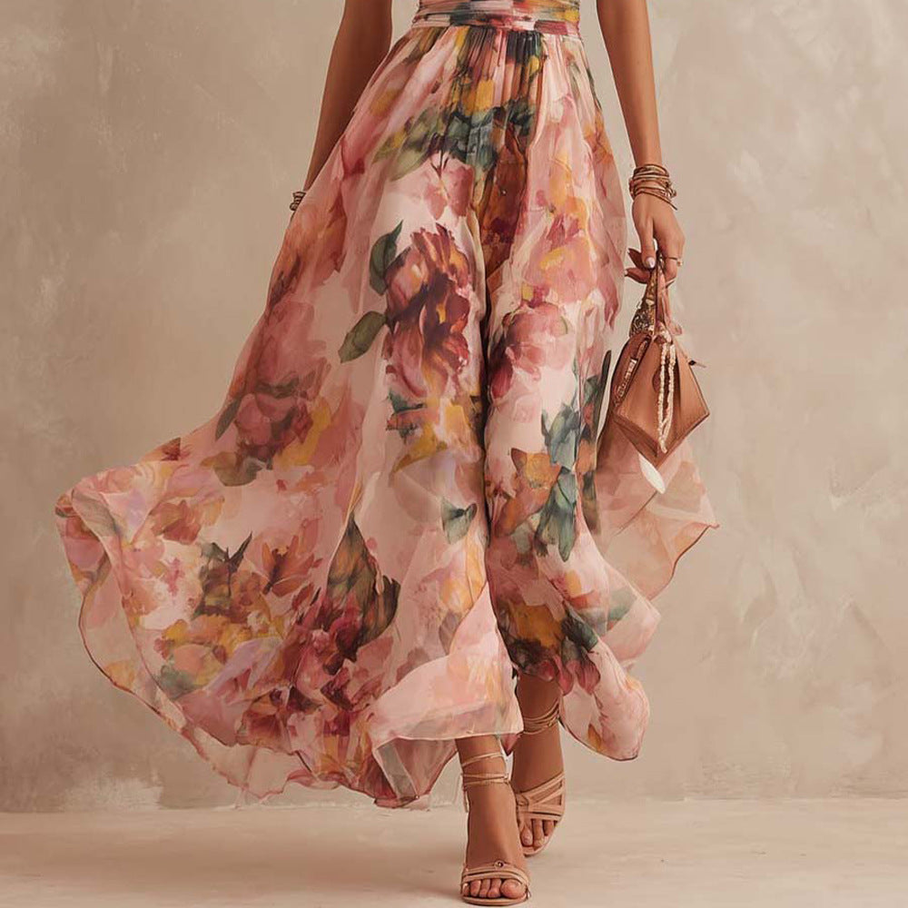 P|H - One-Shoulder Floral Maxi Dress for Women Carol