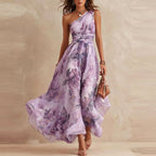 P|H - One-Shoulder Floral Maxi Dress for Women Carol